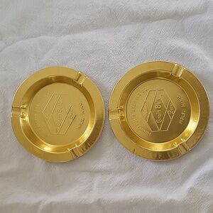 Vintage Grain Belt Beer 3" Metal Foil Like Ash Trays Great Condition